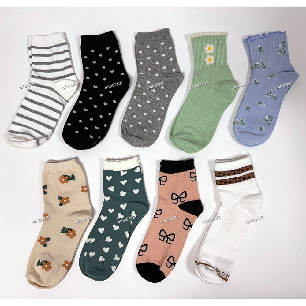 NEW Women's Fashion 9-Pair Ankle Socks